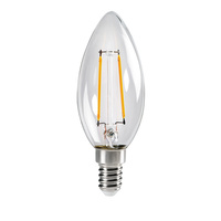 LED žiarovka E14 Edison C35 2,5W = 25W 250lm 2700K teplá biela Clear XLED Filament Kanlux