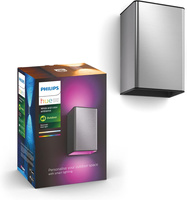 Záhradné nástenné LED vonkajšie fasádne svietidlo 15,8 W 1180 lm IP44 Biela a farebná Ambiance RGB + TW Silver Smart SMART Zigbee Bluetooth Resonate Philips HUE