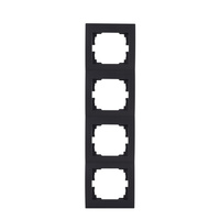Povrchová montáž štvornásobného rámu pre zásuvku čierna LOGI Kanlux