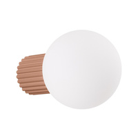 Nástenné svietidlo do kúpeľne G9 Round Brown Modern Matte IP44 Halo Sollux
