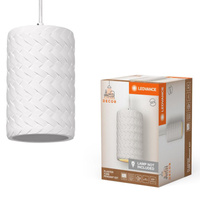 Dekoratívne stropné závesné svietidlo E27 s presahom Biely dekor Ledvance