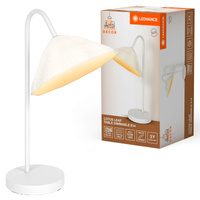 Stolná lampa Stolné svietidlo Stojace dekoratívne E14 Biela USB-C Dekor Ledvance