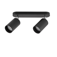 EYE SPOT 6020 Nowodvorski 2x GU10 čierna moderná reflektorová bodová lampa s povrchovou montážou