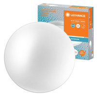 LED stropný plafón 24W 1800lm 4000K neutrálna biela IP44 biely so zvukovým senzorom stropný Ledvance