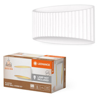 Dekoratívne nástenné svietidlo Nástenná povrchová montáž E27 Biela Dekor Ledvance