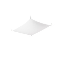 Stropné svietidlo na povrch 2x G13 Plafond Rectangular White Minimalist Luna Sollux