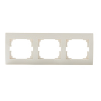 Trojitý horizontálny rámik na povrchovú montáž pre zásuvku LOGI Kanlux