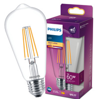 LED žiarovka E27 Edison ST64 7W = 60W 806lm 2700K teplá biela FILAMENT LED Classic Philips