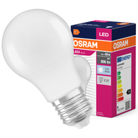LED žiarovka A60 E27 4,9W = 40W 470lm 6500K studená biela 150° VALUE CLASSIC Osram