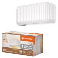 Dekoratívne nástenné svietidlo Nástenná povrchová montáž E27 Biela Dekor Ledvance