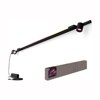 Rail Kit Nástenné svietidlo 240 cm + 2x LED reflektor + Lineárne svietidlo 39,9 W 3620lm IP20 White a Color Ambiance RGB + TW Black Smart SMART Zigbee Bluetooth Perifo Philips HUE