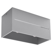 Stropné svietidlo na povrchovú montáž 2x G9 obdĺžnikové sivé Moderné svietidlo Lobo Sollux