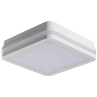 Plafond LED stropné svietidlopohybovým senzorom Kazeta 18W 1550lm 4000K neutrálna biela IP54 Square White BENO KANLUX