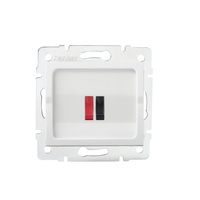 Zvuková zásuvka pre reproduktory LOGI Kanlux biela