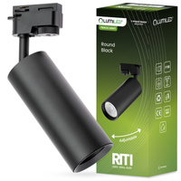 GU10 Black RITI jednofázové svetlo na zbernicu