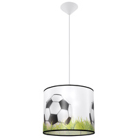 Stropné závesné svietidlo E27 Oval White Black Modern Ball Sollux