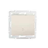 Spínač NO-vypínač 10A štvorcový béžový LOGI Kanlux