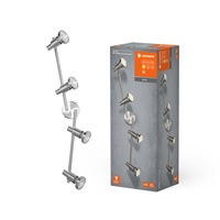 Stropné nástenné svietidlo Nástenné svietidlo reflektor 10,4W 920lm 3000K, teplá biela Spot Silver Downlight Slim Ledvance