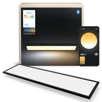 Panelové LED stropné svietidlo na povrchovú montáž 120x30 cm 39W 3750lm IP20 White Ambiance TW Black Smart SMART Zigbee Bluetooth Aurelle Philips HUE