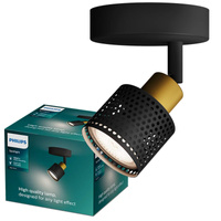 Stropné nástenné svietidlo GU10 LED Black-Copper Niall Philips