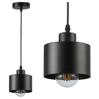 Stropné závesné svietidlo Masterled E27 Black Elza