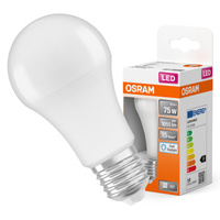 LED žiarovka A60 E27 10W = 75W 1055lm 6500K studená biela 150° STAR CLASSIC Osram