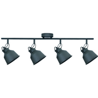 Nástenné a stropné bodové svietidlo 4x E14 čierne NIKO Sanico Goldlux