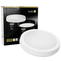 LED stropné svietidlo do kúpeľne Povrchová montáž 24W 2520lm 4000K 120° biela IP65 Nairos Kobi