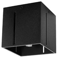 Sollux Pixar Moderné čierne stropné svietidlo Cube G9 Square Sollux