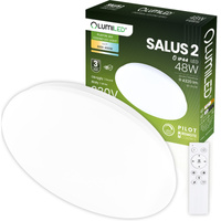 Plafond LED povrchové svetlo SALUS2 48W IP44 CCT White Round 40cm + LUMILED PILOT
