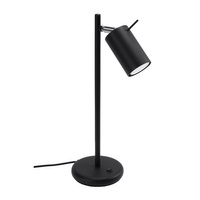 Stolová stojaca nočná lampa GU10 Tubular Black Moderný prstenec Sollux