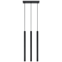 Závesné stropné svietidlo Tuba 3x G9 Tubular Hanging Black Moderné svietidlo Sollux
