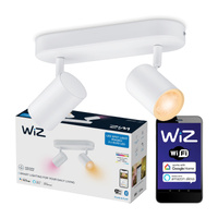 LED stropné svietidlo SPOT rail 2x 5W WHITE + RGB SMART WiFi WiZ
