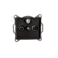 Anténna zásuvka RTV-SAT Final Square Black LOGI Kanlux