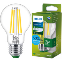 LED žiarovka E27 A60 5,2W = 75W 1095lm 210lm/W 4000K neutrálna biela 300° CLASS A UltraEfficient Philips