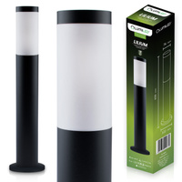 Vonkajšia záhradná lampa E27 BLACK PIPE 65cm Lilium Lumiled