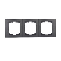 Nástenný vertikálny trojitý rám pre zásuvku Graphite LOGI Kanlux