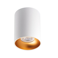Stropné svietidlo Spot Tuba LED Halogen GU10 Round White Gold Riti Kanlux