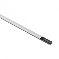 Hliníkový rohový LED profil na povrchovú montáž čierny 2 m s matným difúzorom pre LED pásy + koncové krytky RW série Ecolight