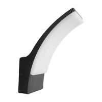 Nástenná LED vonkajšia fasádna lampa 12W 1600lm 4000K, neutrálna biela 180° Čierna IP44 Amy Sanico Goldlux