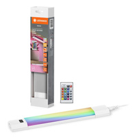 Ledvance 30cm lineárna hrana Ledvance LED nábytková lišta so senzorom pohybu 4W 230lm 3000K, teplá biela RGBw stmievateľná diaľkové ovládanie biela
