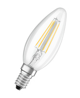 LED žiarovka B35 E14 sviečka 4W = 40W 470lm 2700K teplá biela 300° Filament BASE Osram