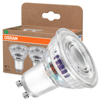 2x LED PAR16 reflektor GU10 2W = 50W 360lm 2700K, teplá biela 36° 180lm/W ENERGY EFFICIENCY Osram