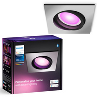 Zapustená LED dióda na zapustenie 4,2 W 400 lm IP20 Biela a farebná Ambiance RGB + TW Aluminium Smart SMART Zigbee Bluetooth Centura Philips HUE