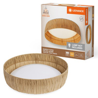 LED Plafond Povrchová stropná lampa 18W 750lm 3000K, teplá biela hnedá 40cm Dekor Ledvance