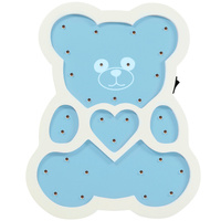 Sanico Modrý medvedík Dekoratívna biela lampa na batérie Goldlux