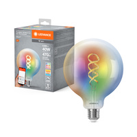 LED žiarovka E27 4,8W = 40W 470lm RGBW CCT Stmievateľná SMART+ WiFi Filament Globe Ledvance