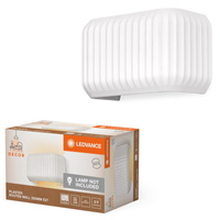 Dekoratívne nástenné svietidlo Nástenná povrchová montáž E27 Biela Dekor Ledvance