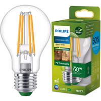 LED žiarovka E27 A60 4W = 60W 840lm 210lm/W 2700K teplá biela 300° Dimmable CLASS A UltraEfficient Philips