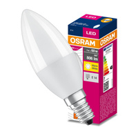 LED žiarovka B37 sviečka E14 7,5W = 60W 806lm 3000K teplá biela 220° VALUE CLASSIC Osram